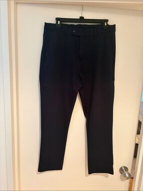 Men's Dress Pants in Black - Classic Straight Fit mens slim size 34W